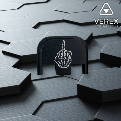 Backplate "Skelett Mittelfinger"
