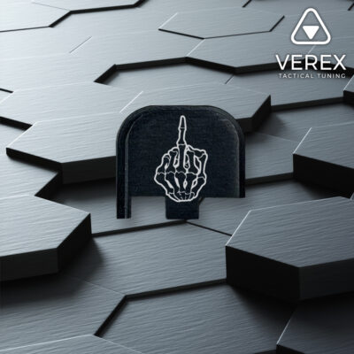 Slim-Line Backplate "Skelett Mittelfinger"