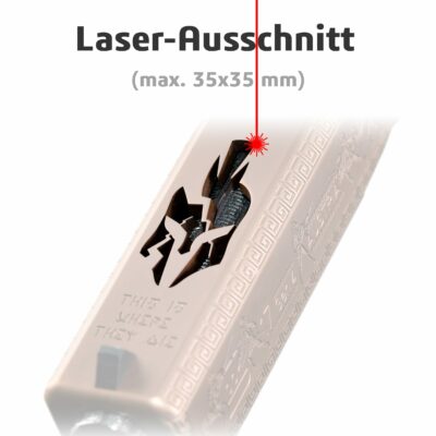 Laserausschnitt Logo