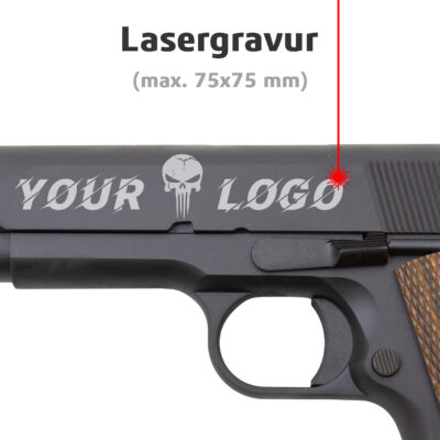 Lasergravur Logo - oberflächlich