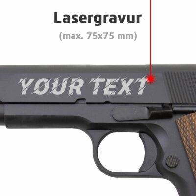 Lasergravur Text - oberflächlich